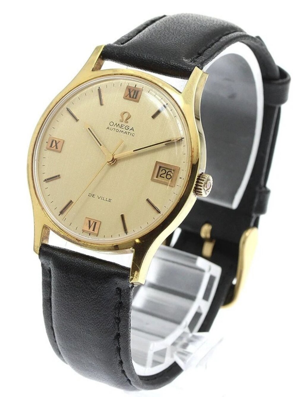 OMEGA De Ville 162.046 Date cal.1002 Gold Dial Automatic Men's Watch_938531